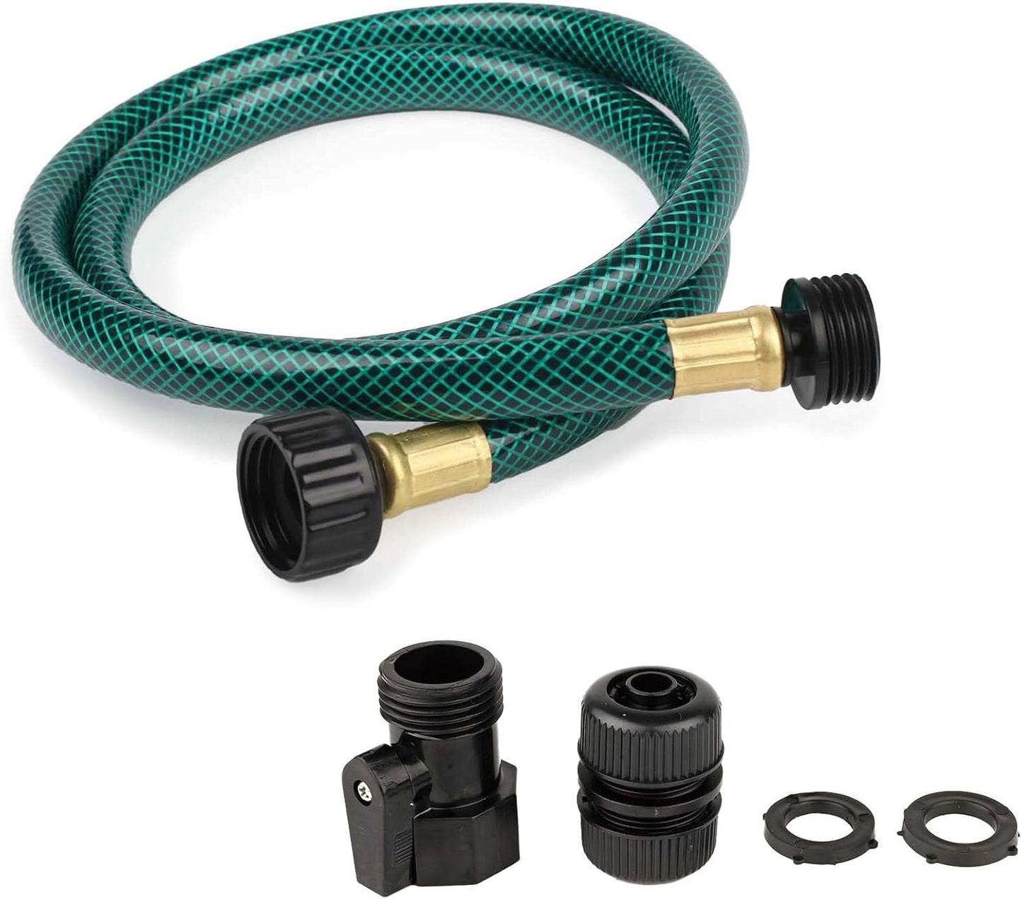 Garden Hose Leakproof for Gardener: 1/2” PVC Water Hoses with GHT Fittings - 3 FT No Kink and Flexible for Outdoor