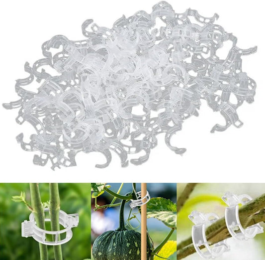 300 PCS Secured Plastic Plant Clip, Plant Support Clips, Garden Clips for Climbing Plants, Plastic