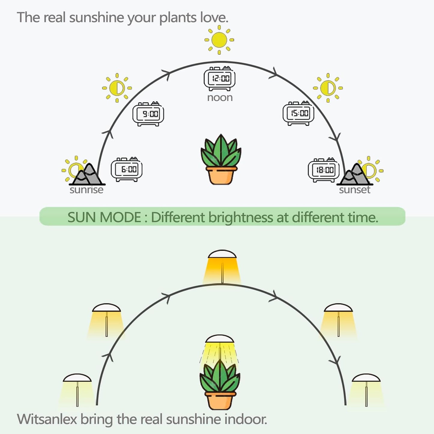 LED Grow Lights for Indoor Plants 4 Pack, Smart USB Small Full Spectrum Plant Lights with Remote, Height Adjustable, Auto On/Off Timer, Ideal for Home Decoration, Black