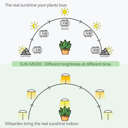 LED Grow Lights for Indoor Plants 4 Pack, Smart USB Small Full Spectrum Plant Lights with Remote, Height Adjustable, Auto On/Off Timer, Ideal for Home Decoration, Black