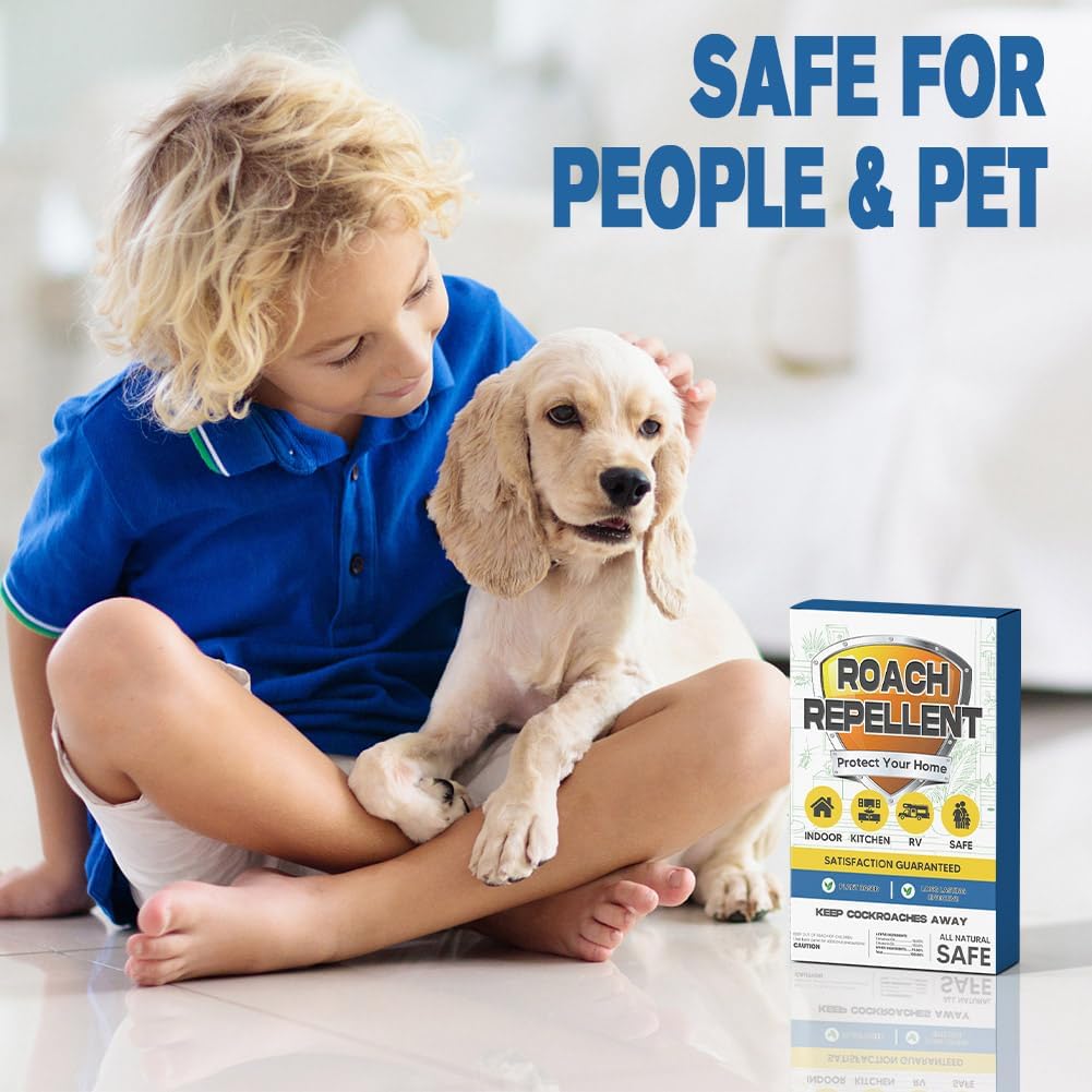 Roach Repellent, Cockroach Repellent Indoor Home, Roaches Deterrent, Keep Roaches Away, Pet Safe Roach Repeller Outdoor, Get Rid of Roaches-16P