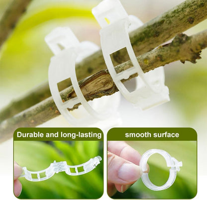 300 PCS Secured Plastic Plant Clip, Plant Support Clips, Garden Clips for Climbing Plants, Plastic Trellis Clips Plant Support Clips Tomato Grape Vine Vegetables Plant Fixing Clips (300, Black)