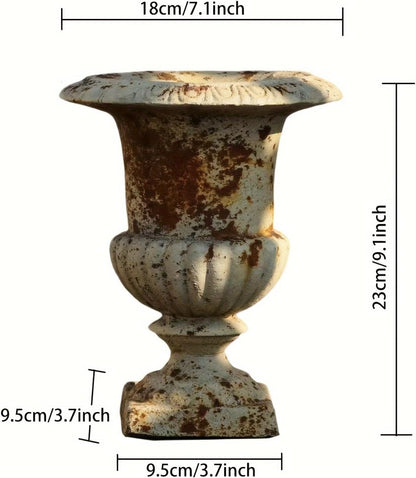 9 inch Retro Planters Urn Outdoor Planters Indoor Decor - Vintage Pots Tree Planter for Outdoors Patio,Garden,Indoor Vase for Office Livingroom Shelf Decor