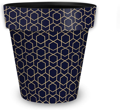 Briarwood Lane Blue Geometric Medium Planter