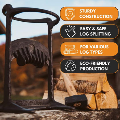 Kindling Cracker XL Kindling Cracker King Firewood Splitter - Kindling Splitter Wood Splitter Wood Splitting Wedge Manual Log Splitter Wedge