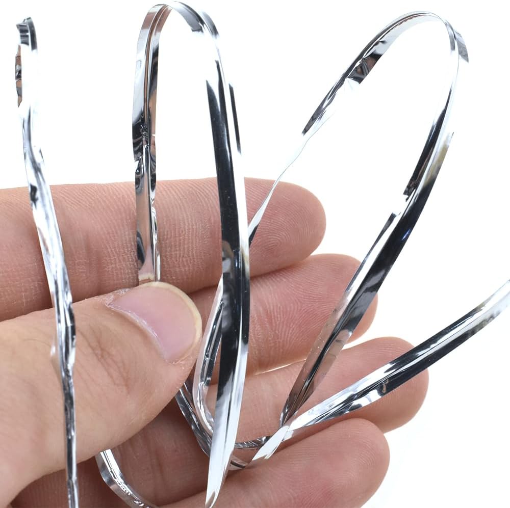 HAHIYO 350Yards/1050Feet/320M Silver Metal Twist Ties Bread Candy Coffee Bag Ties Plant Garden Twist Ties for Cellophane Treat Bag Gift Wraping Bag Plastic Bag Halloween Party Cake Present Art Craft