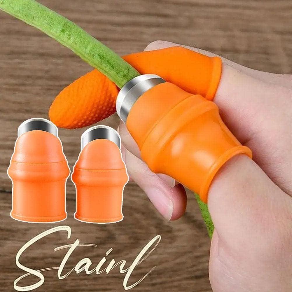 Fruit and Vegetable Picking Potted Plants Trim Silicone Thumb Knife Set, Picking Portable Knife, Easy Gadgets, Garden Tools