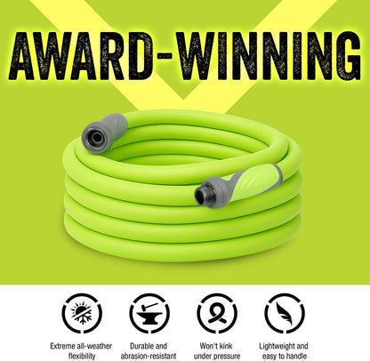 Flexzilla Garden Lead-in Hose with SwivelGrip, 5/8 in. x 10 ft., Lightweight All-Weather Water Hose, Durable and Flexible, Leak-Free Connections