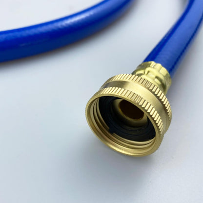 PVC Garden Hose 1/2 Inch Green Heavy Duty Water Hose with Solid Brass Fittings,No Leaking, Flexible,for outdoors,Lawns,Patio (20 FT, Blue, Brass Fittings)