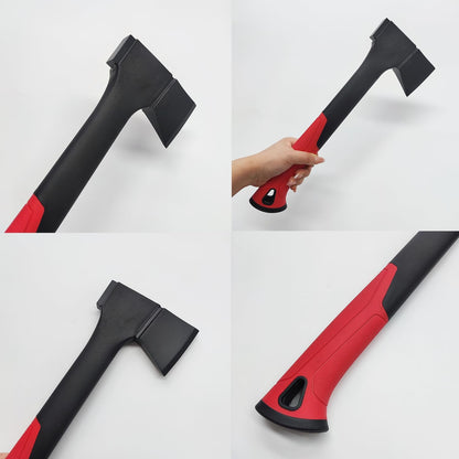 14" Axe with Saw Knife and Protective Box for Outdoor Use, Camping, Hiking, Garden