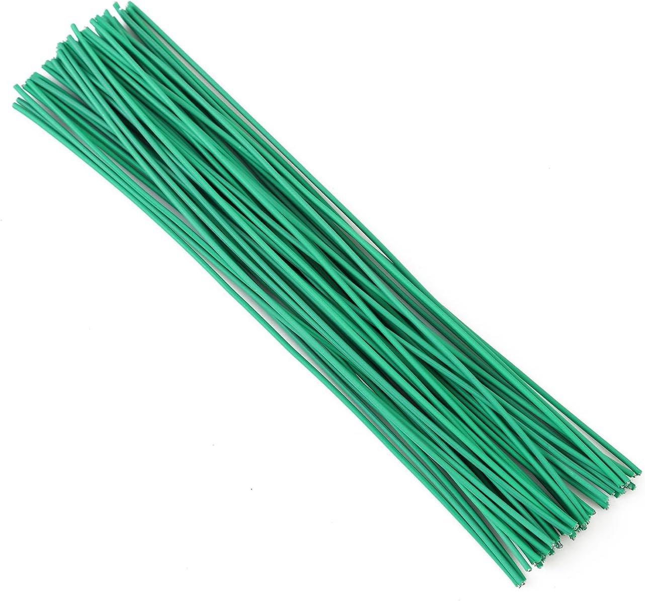 Tangyinrd 200 Pcs 6 inch Garden Twist Tie, Round Plastic Twist Ties for Plants, Vines and Wrapping Cords or Christmas Tree Gardening Plants Growth and Care, Office Home Cable Organization (Green)