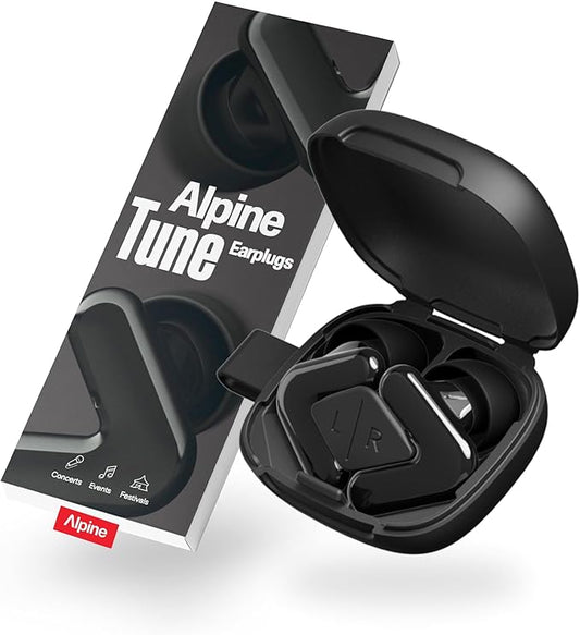 Alpine Tune Earplugs, Concert Ear Plugs for Noise Reduction, High Fidelity Music Quality, 19dB