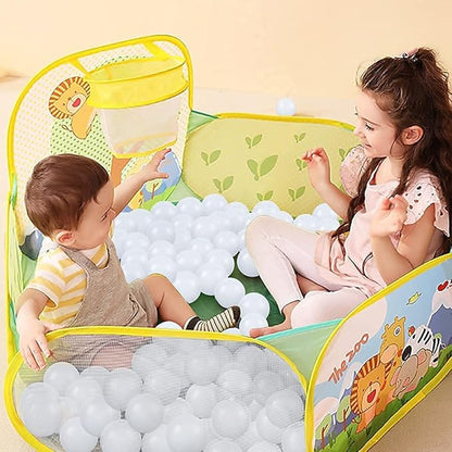 Ball Pit Balls for Kids, Plastic Refill 2.2 Inch Balls, 100 Pack, Bright Colors, Phthalate and BPA Free, Includes a Reusable Storage Bag with Zipper