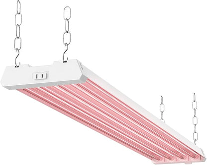 Sunco Grow Lights for Indoor Plants LED, 4FT Grow Light for Greenhouse, 80W, Full Spectrum, Integrated Suspended Fixture, Linkable, Plug in, for Seedlings, Vegetables, Flowers