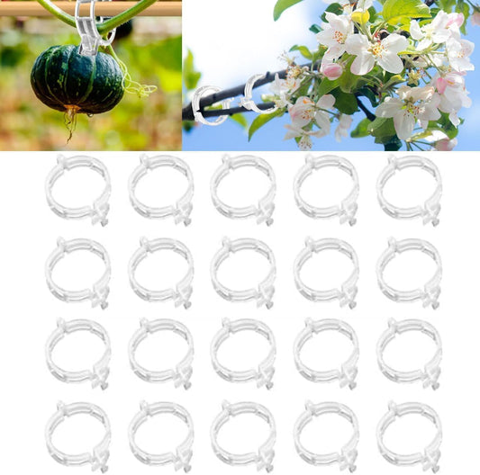 AIIONP 150 PCS Plant Support Clips Reusable Garden Clips, Secured Plastic Plant Clips, Tomato