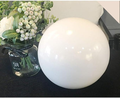 15cm/6inch Diameter Gazing Globe Mirror Ball,White Stainless Steel Polished Reflective Smooth Garden Sphere,Colorful and Shiny Addition to Any Garden or Home