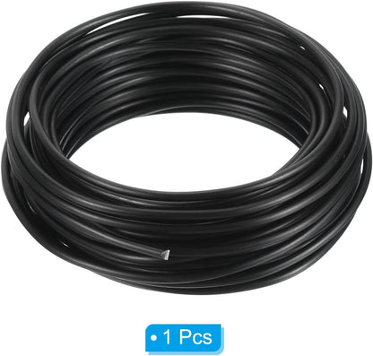 PATIKIL 3.0mm Bonsai Training Wire, Floral Wire Stems Anodized Aluminum Tree Wire 32.8 Feet Total for Gardening Branch Fixing, Black