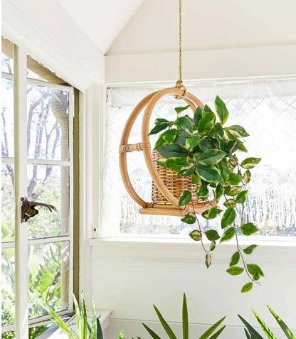 Oairse Artificial Hanging Plants Hanging Faux Pothos Vines Plants Fake Wall Plant Greenery Decor for Bedroom Bathroom Living Room Balcony Shelf Indoor Outdoor Décor
