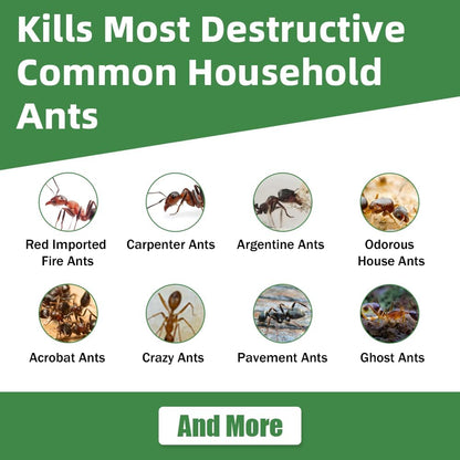 32 PCS Ant Killer Gel Bait Stations, Extra Strengthen Ant Bait Traps, Long-Lasting Effective Pest Gel for Carpenter Ants and Other Common Household Ants, No Mess Easy Use, Safe for Pets and Kids