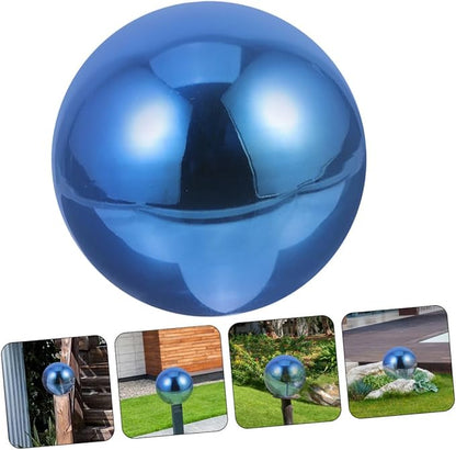 Polished Garden Gazing Reflective Globe Ornament Compact Decorative Sphere for Outdoor Decoration Unique for Photography Prop Delicate Craft Design