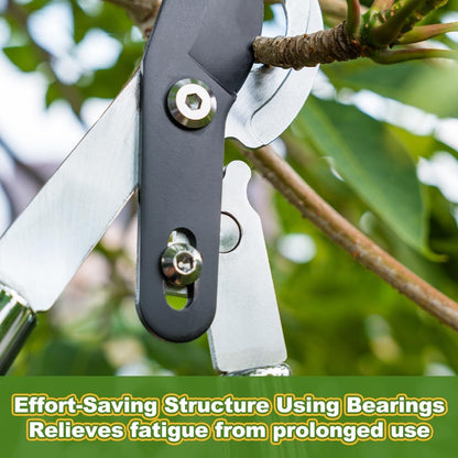 Berry&Bird Loppers and Pruners Heavy Duty, 28 Inch Bypass Loppers with Compound Action, Long Handle Tree Trimmer, Branch Cutter with ⌀ 1-3/4 Inch Cutting Capacity, Hand Loppers with Carbon Steel Blade