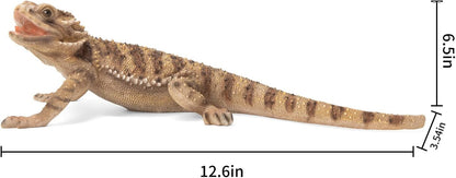 Garden Lizard Statue - Resin Sculpture of Reptiles, Suitable for Outdoor and Courtyard Decoration Lizard Decorations for Gardens and Pools are Gifts for Nature Enthusiasts and homeowners