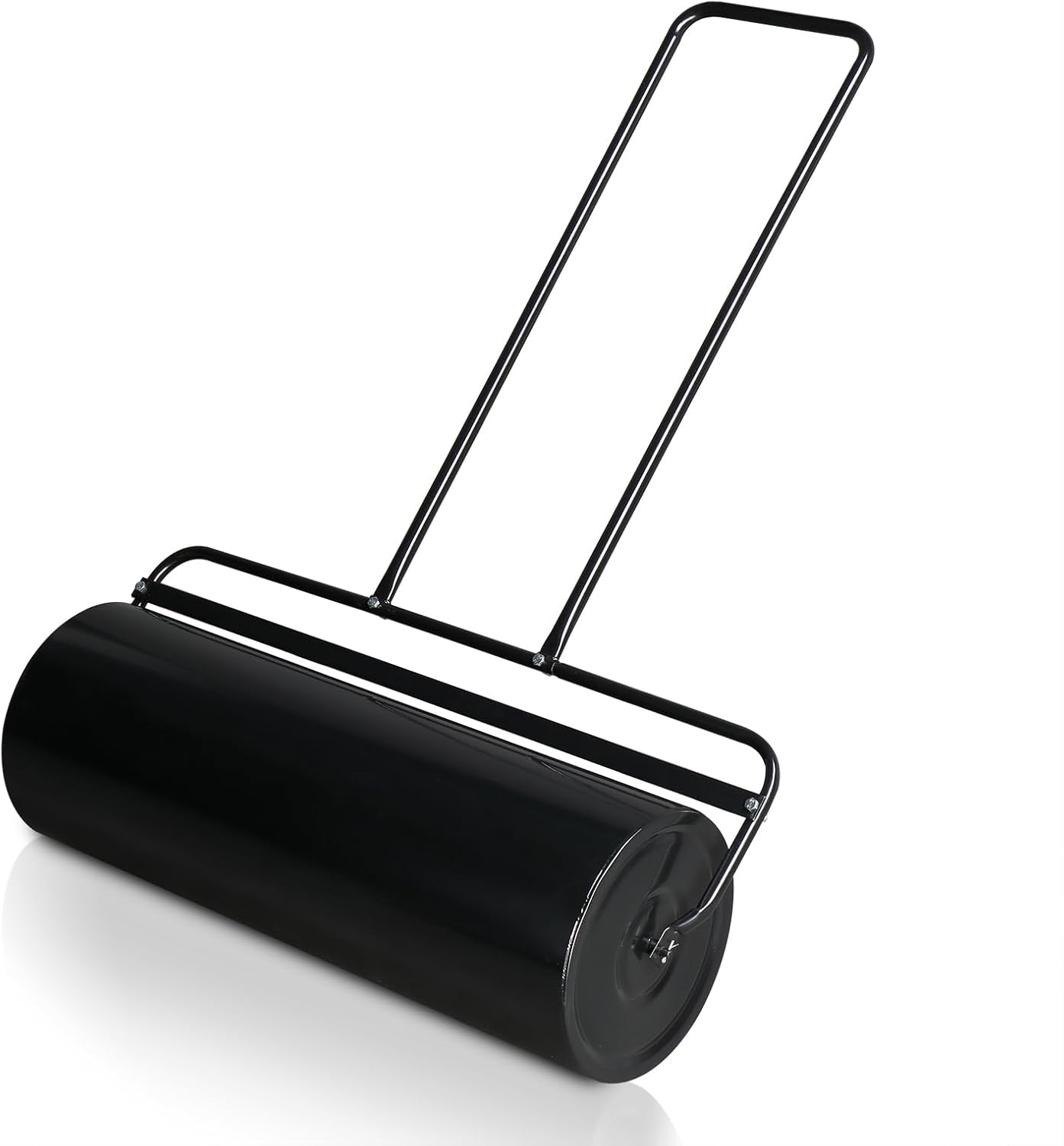 Outvita Lawn Roller, 17 Gallons Water and Sand Filled Garden Drum Roller with U Shaped Handle Tow beind Sod Roller for Planting, Seeding(Black)