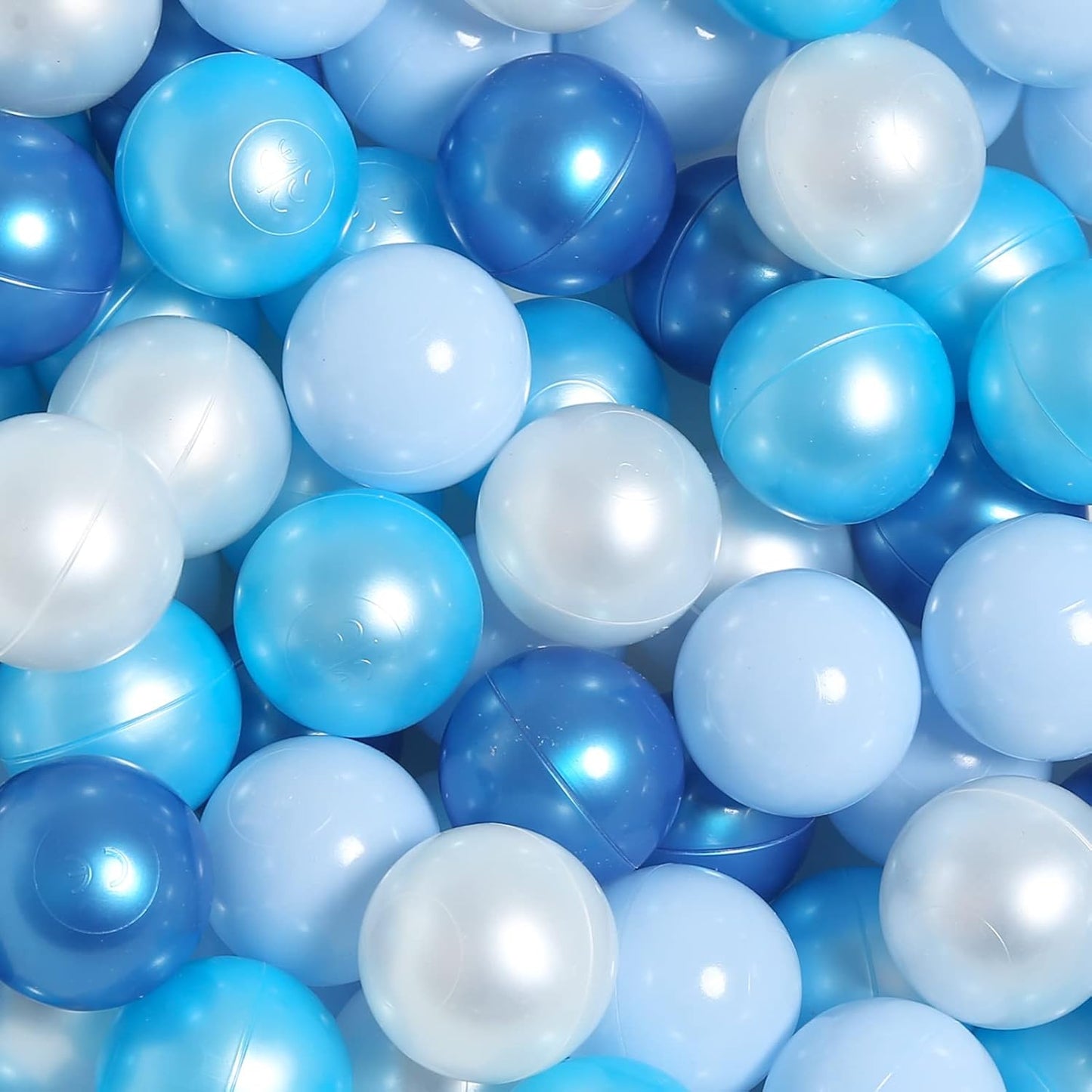 TRENDPLAY Plastic Balls for Ball Pits 2.2 Inch, Pack of 50 100 200 500 Hollow Balls, Perfect for Toddler Baby Pools,Party,Festival Decoration