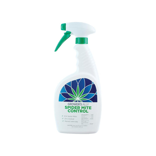 Grower's Ally Spider Mite Control Spray Ready to Use 24 oz | Natural Spider Mite & Insect Killer with Rosemary Oil - Trusted by Cultivators for Indoor and Outdoor Use, OMRI Listed