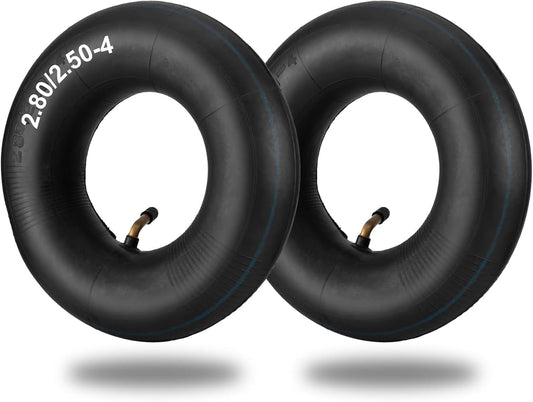 2.80/2.50-4" Inner Tubes, 2 Pack Heavy Duty 2.80 2.50-4/280/250-4 Replacement Tire Inner Tube with