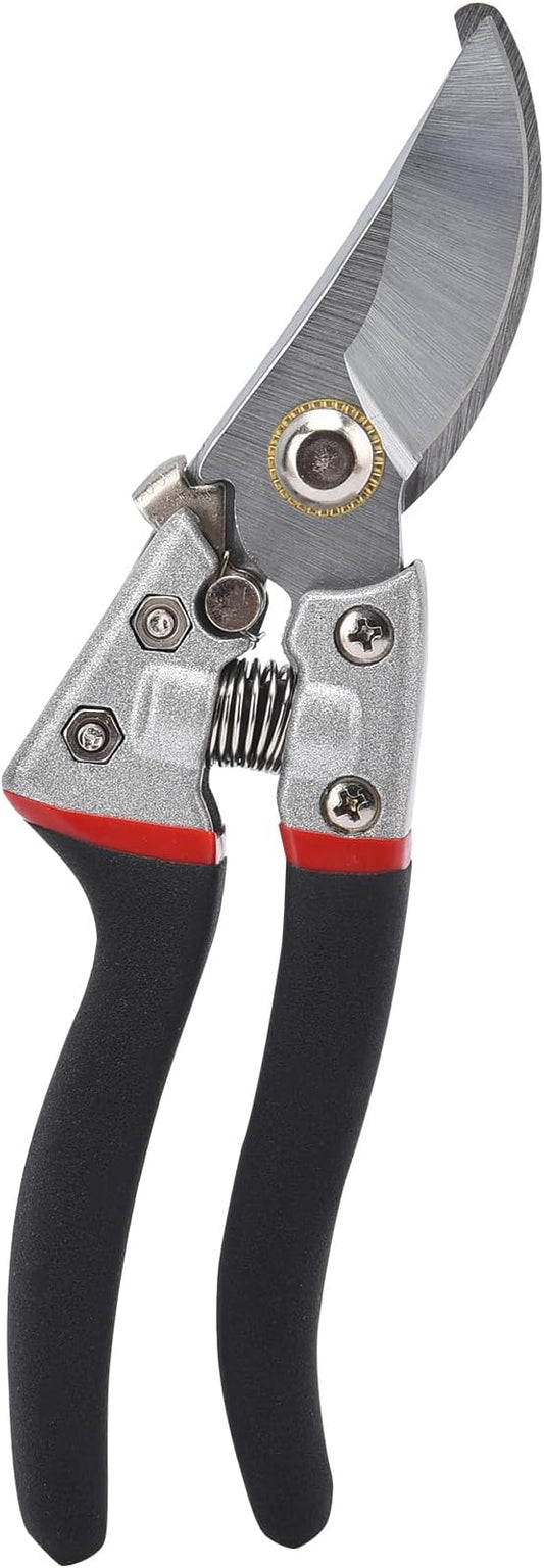 Pruning Shears for Gardening, Gardening Shears Heavy Duty, Cutting Shears Garden,Hedge Clippers, Rose Pruning Shears, Hand Clippers Gardening, Clippers For The Garden, Bonsai Cutters, (Red Black)