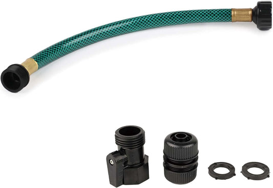 Garden Hose Leakproof for Gardener: 1/2” PVC Water Hoses with GHT Fittings - 1 FT No Kink and Flexible for Outdoor