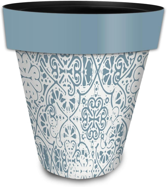Briarwood Lane Ornamental Blue and White Large Planter