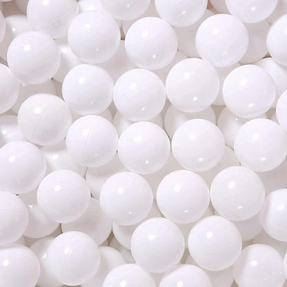 Ball Pit Balls for Kids, Plastic Refill 2.2 Inch Balls, 100 Pack, Bright Colors, Phthalate and BPA Free, Includes a Reusable Storage Bag with Zipper