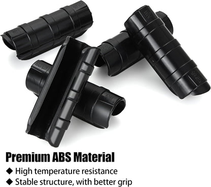 50 PCS 0.9 Inch Greenhouse Clamps Clips 23mm Plastic Black ABS Snap Clamp Tube Clip Garden Buildings Tube Clip for Greenhouse Film, Sunshade Nets, Frame Shelters (Outer Ø 1.06” inner Ø 0.9”)