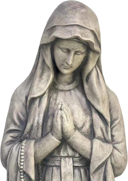 Galt International Virgin Mary Praying Blessed Mother Garden Statue 32" Religious Resin Statue Holy Queen of Heaven