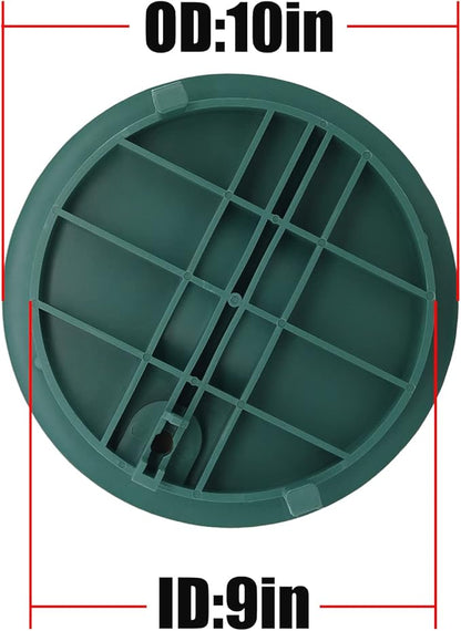 Bandelt 10" Sprinkler Valve Box Cover Lid for Automatic Irrigation Water System Lawn, Yard, Outside-2 Pack