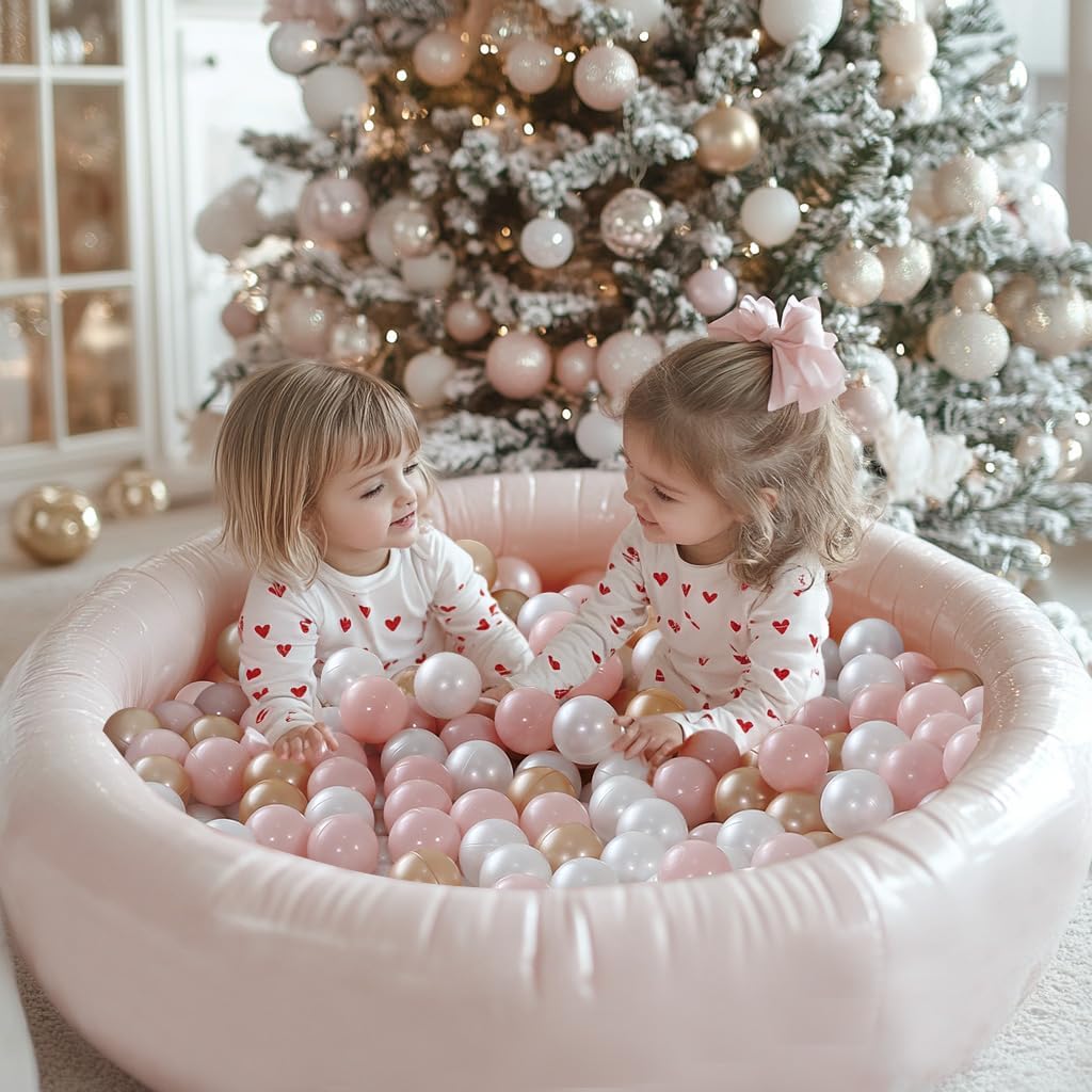 TRENDPLAY Plastic Balls for Ball Pits 2.2 Inch, Pack of 50 100 200 500 Hollow Balls, Perfect for Toddler Baby Pools,Party,Festival Decoration