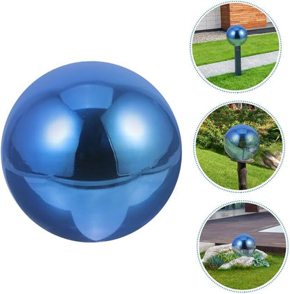 Polished Garden Gazing Reflective Globe Ornament Compact Decorative Sphere for Outdoor Decoration Unique for Photography Prop Delicate Craft Design