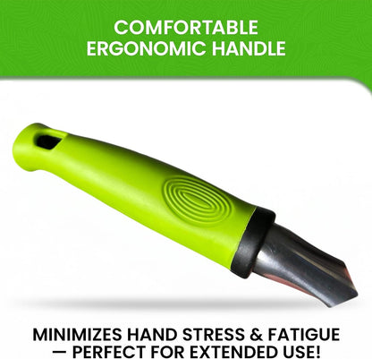 Garden Guru Hand Weeder Tool with Ergonomic Handle - Weed Puller for Planting, Weeding, Flower and Vegetable Care in Lawn Garden Yard | Rust Resistant (4 Pack)