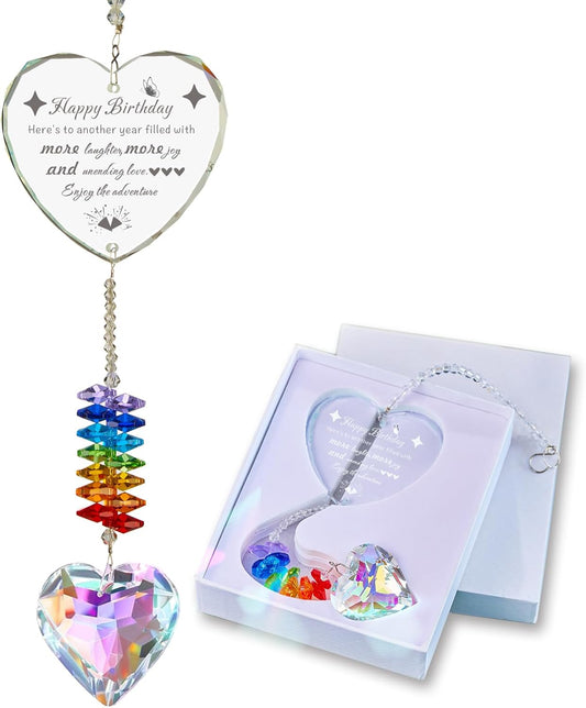 Girlfriend Birthday Gifts for Women, Crystal Suncatcher Mom Gifts for her Girl Friend Sister Nurse