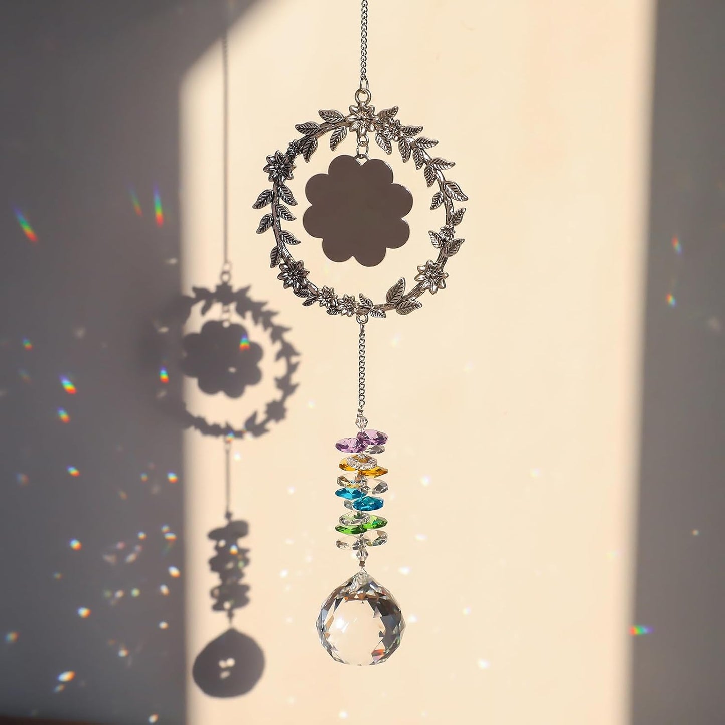 Persoanlized Gifts for Women Mom Sister Friends, Unique Crystal Suncatcher, Sun Catcher Ornament for Window Rainbow Maker Hanging Gift