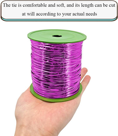 HAHIYO 350Yards/1050Feet/320M Rose Red Metal Twist Ties for Bread Candy Coffee Plant Garden Cellophane Treat Bags Gift Wrapping Plastic Halloween Party Cake and Craft Projects