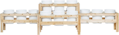 Greenes Fence Two-Tiers Fifteen Bucket Elevated Cedar Wood Garden Frame, 125 in. x 43 in. x 30 in. - Made in USA with North American Cedar
