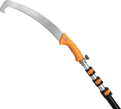 48-144" Telescoping Pole with Tree Pruner Extendable for Tree Trimming // Manual Pole Saws for Tree Trimming // Long Tree Trimmer with Telescopic Extension Pole // The Ultimate Tree Pruning Pole Saw
