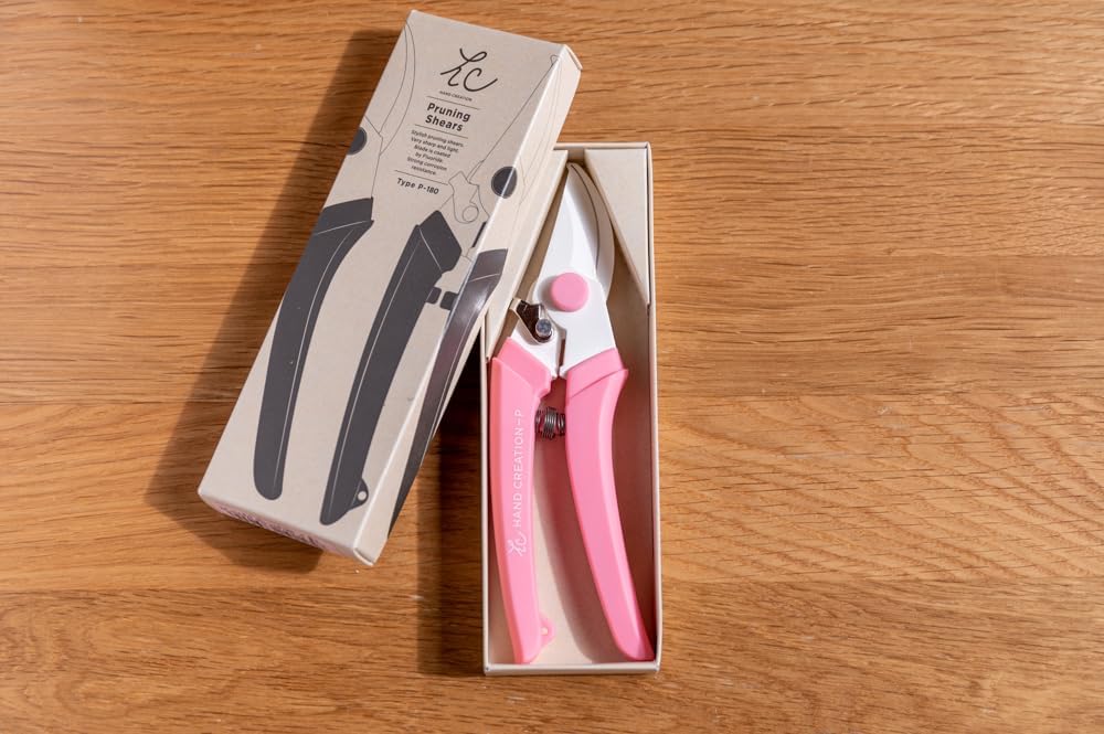 Pruning shears Made in JAPAN Garden Scissors Flower Shears SAKAGEN HAND CREATION P-180 (Red)