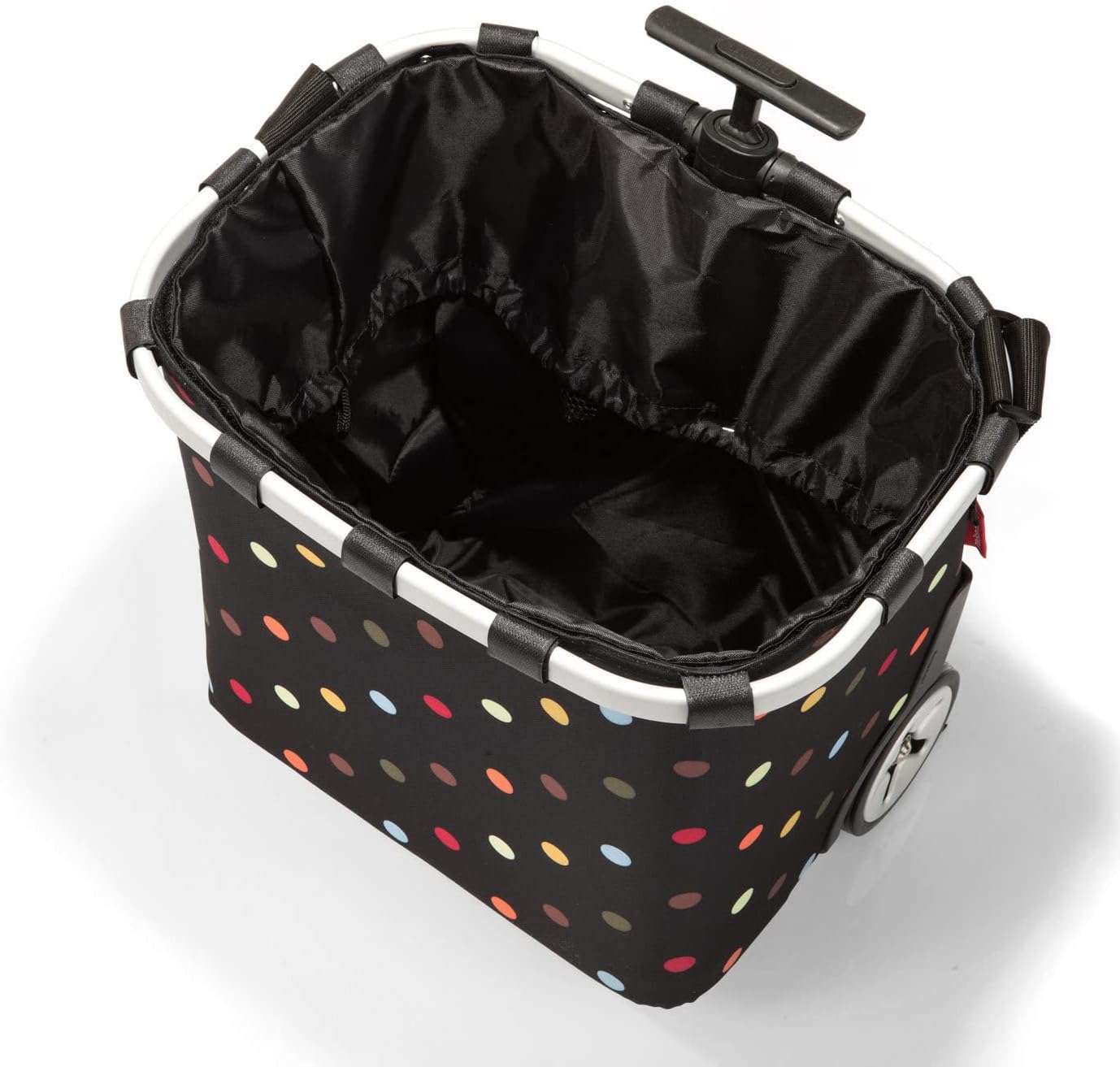reisenthel carrycruiser dots - Portable Shopping Trolley with Sturdy Aluminum Frame, Shoulder Strap and Removable mesh Inner Bag -Water-Repellent