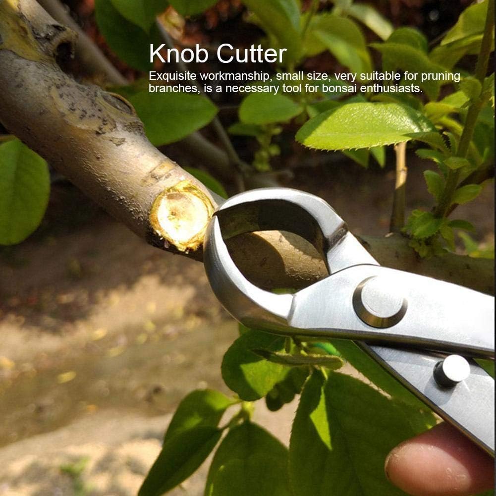 Bonsai Branch Cutter, 7in(180mm) Stainless Steel Concave Knob Cutter Tree Limb Cutter Bonsai Pruning Japanese Gardening Tools for Enthusiasts and Beginners