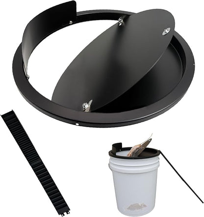 Bucket Lid Mouse Trap Metal 5 Gallon Bucket lid,Strong Metal Material That Cannot be Bitten, auto Reset, Repeat Catch, Indoor Outdoor, Reusable 5 Gallon Bucket Lid, (1Pack)