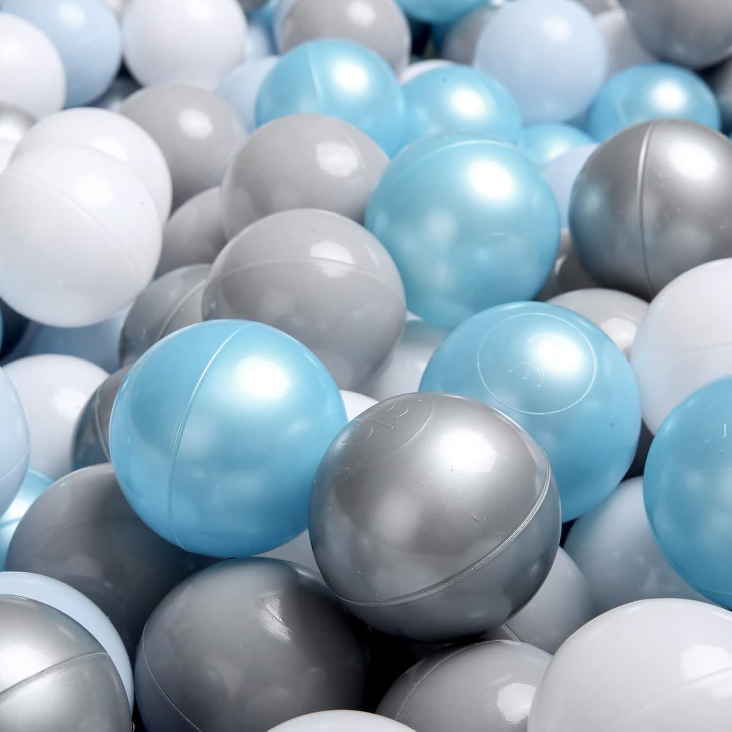 TRENDPLAY Plastic Balls for Ball Pits 2.2 Inch, Pack of 50 100 200 500 Hollow Balls, Perfect for Toddler Baby Pools,Party,Festival Decoration